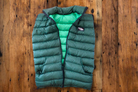 GooseFeet Gear Custom Full Zip Down Vest - Unzipped